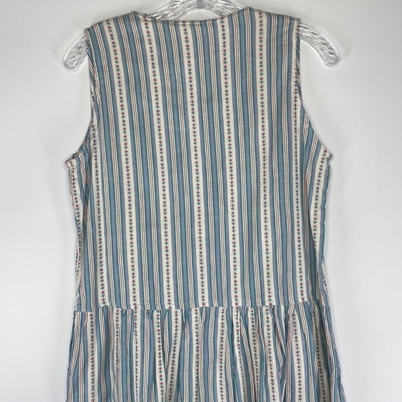 Vintage Northern Reflections Blue Red White Floral Jumper Dress NWT Small - Picture 4 of 9